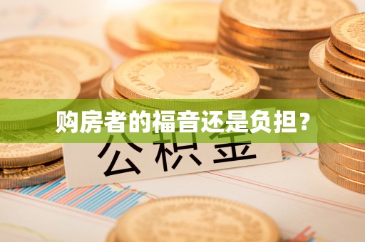 错那购房者的福音还是负担？