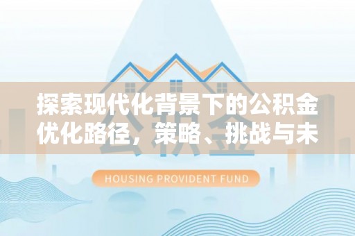 错那探索现代化背景下的公积金优化路径，策略、挑战与未来展望