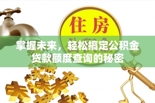 错那掌握未来，轻松搞定公积金贷款额度查询的秘密